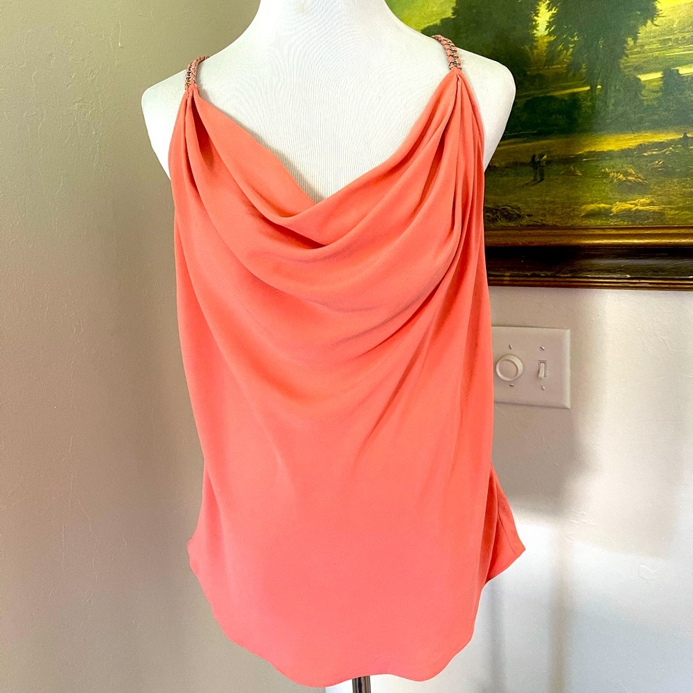 Ramy Brook Coral silk top